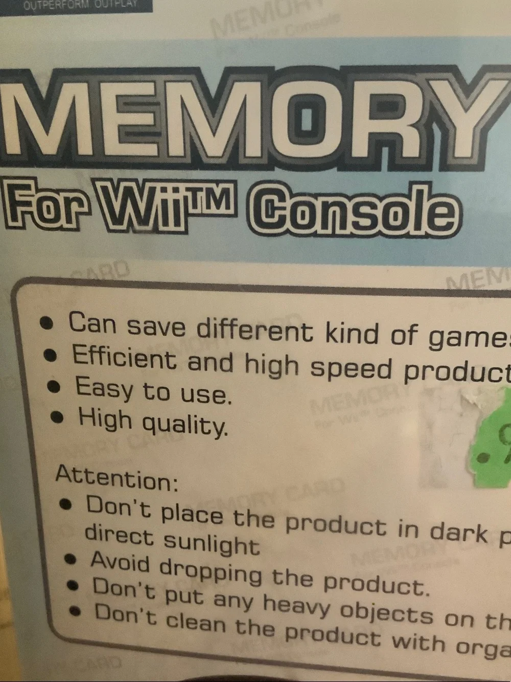 White Wii Memory Cards - 32MB & 64MB Pack